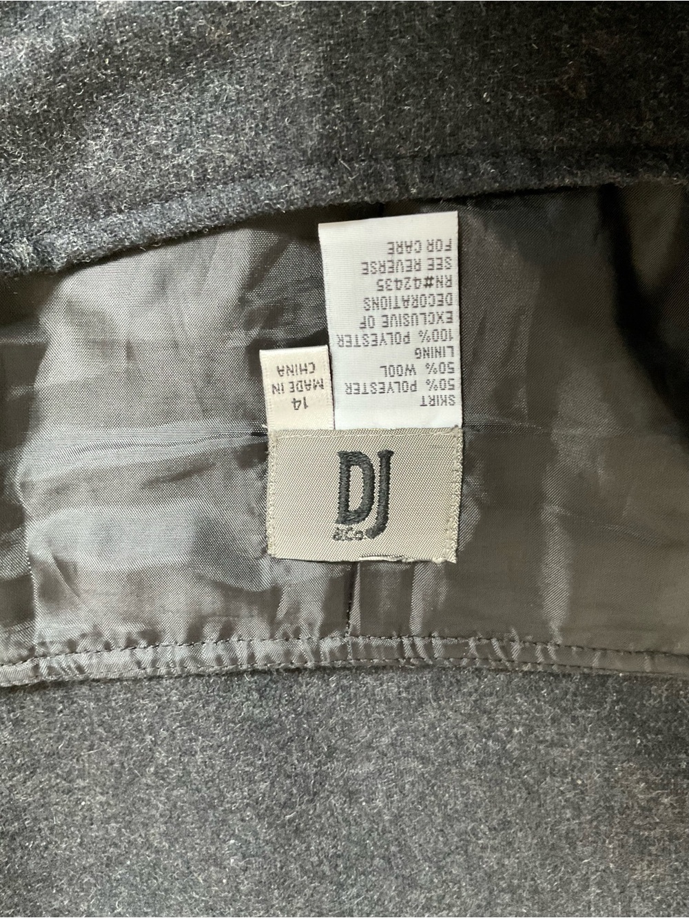 DJ & Co. Wool Blend Skirt - Picture 4 of 6